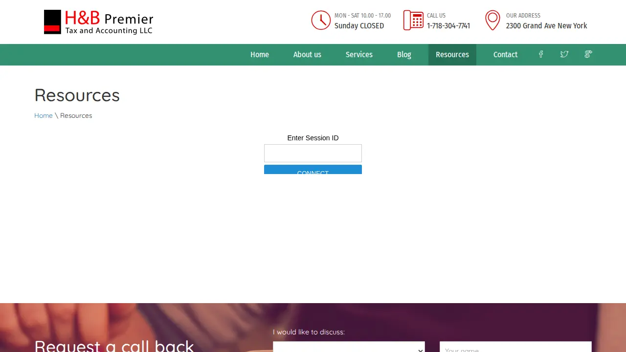 H&B Premier Tax & Accounting LLC page