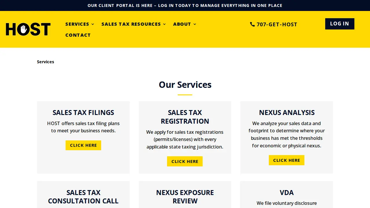 Hands Off Sales Tax page