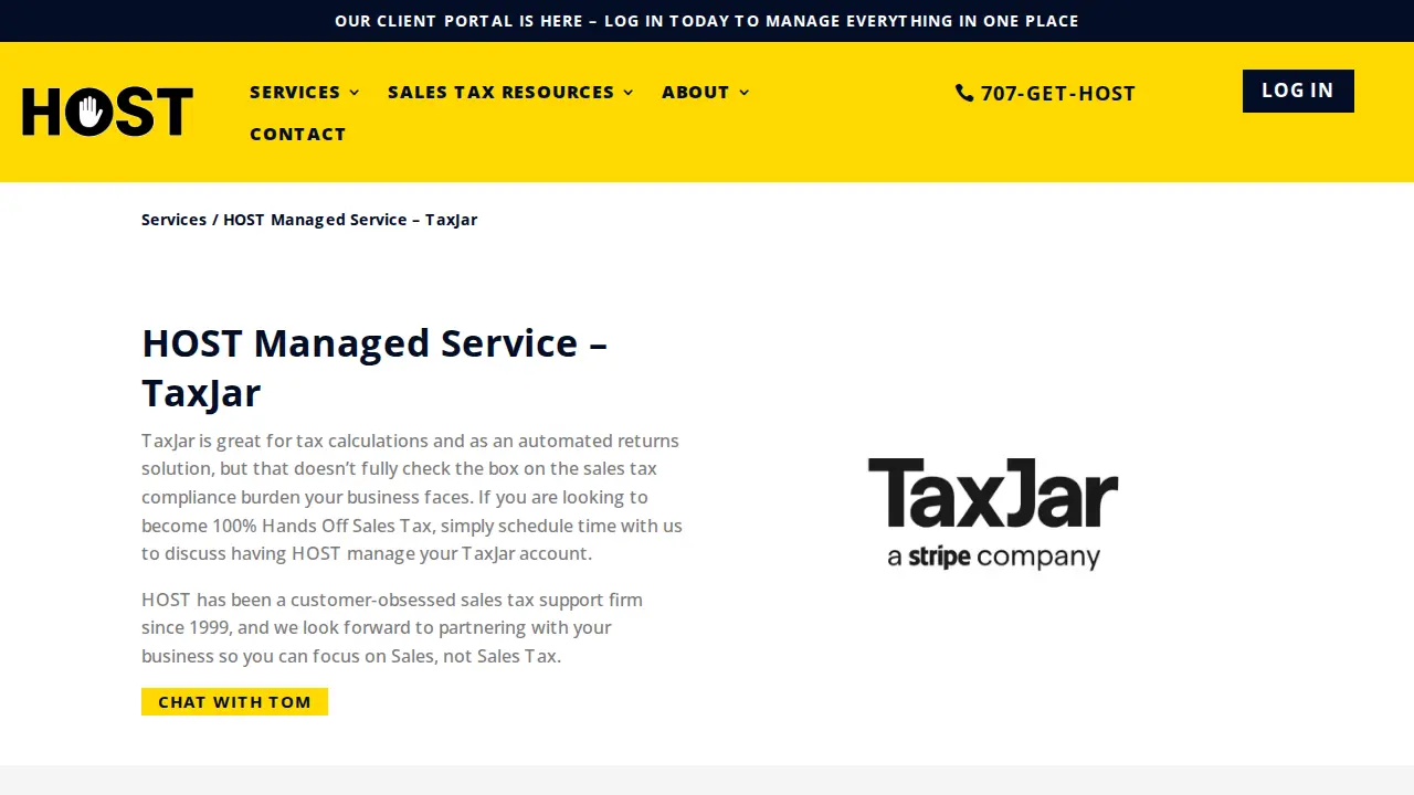 Hands Off Sales Tax page