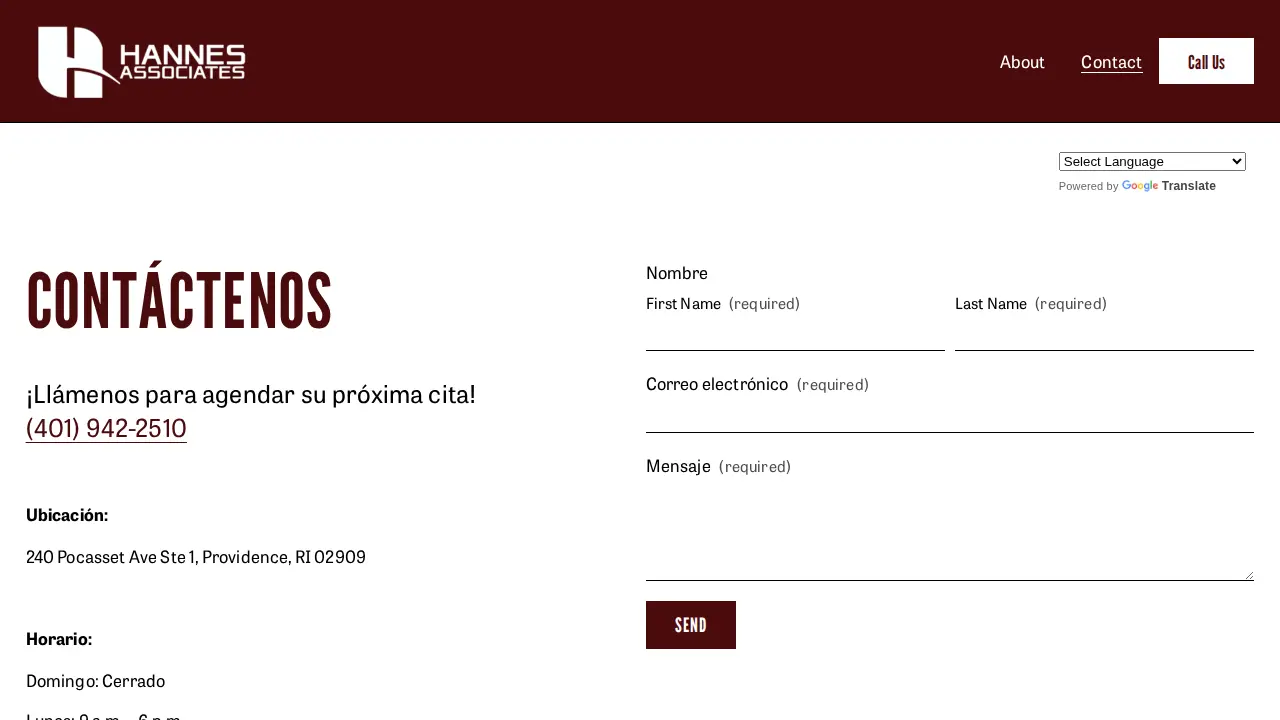 Hannes Associates Limited page