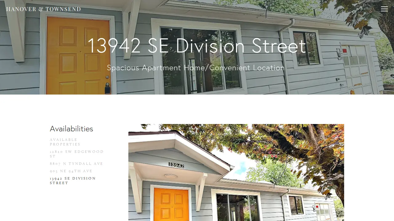 Hanover & Townsend Fine Property Management page