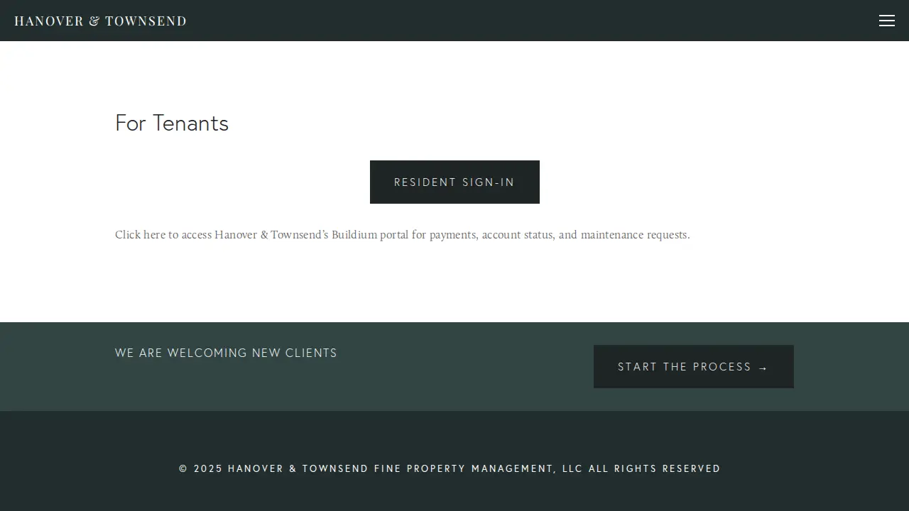 Hanover & Townsend Fine Property Management page