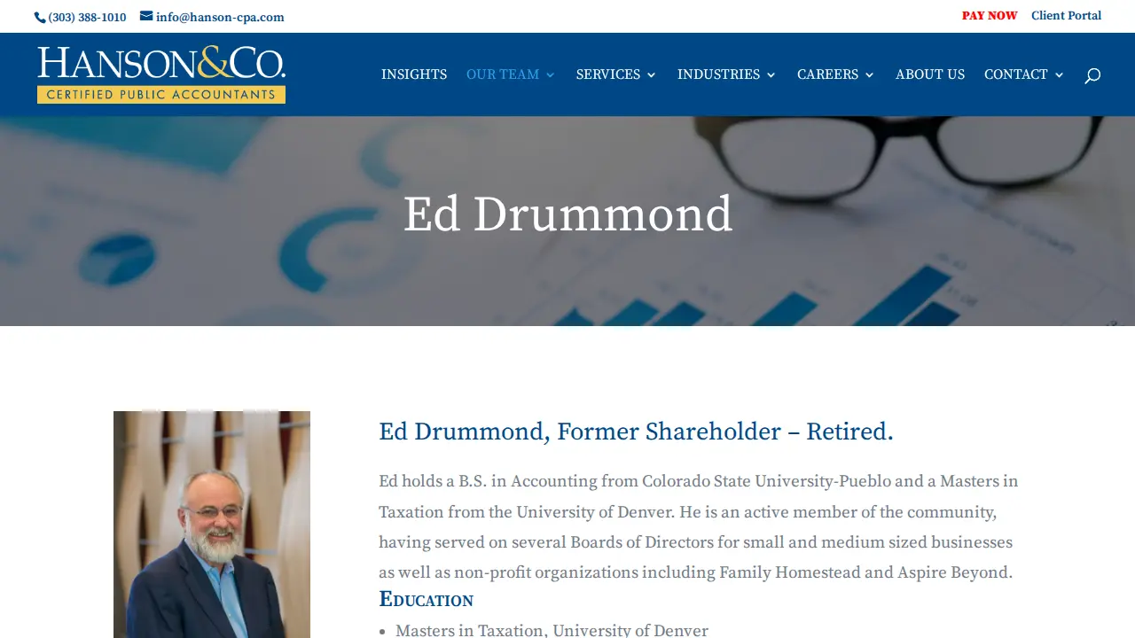 Hanson & Co. CPAs page