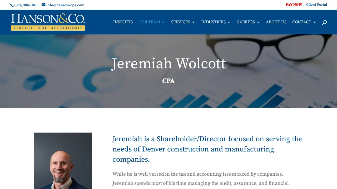 Hanson & Co. CPAs page