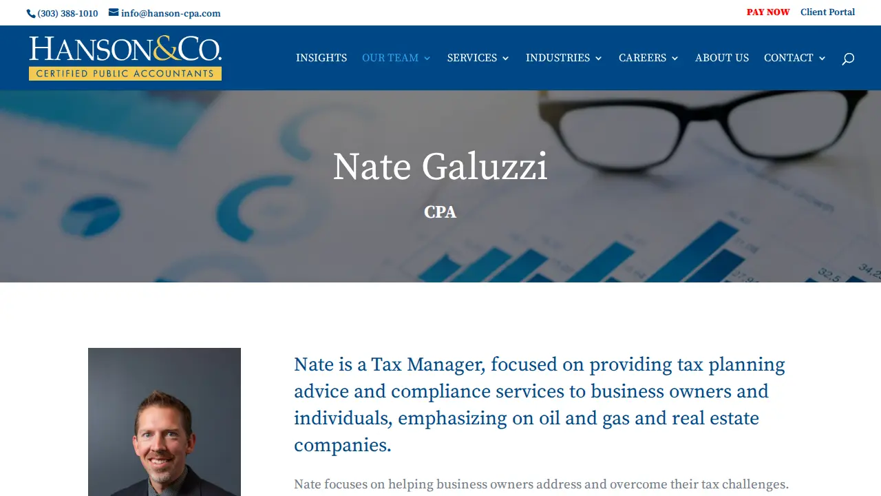 Hanson & Co. CPAs page