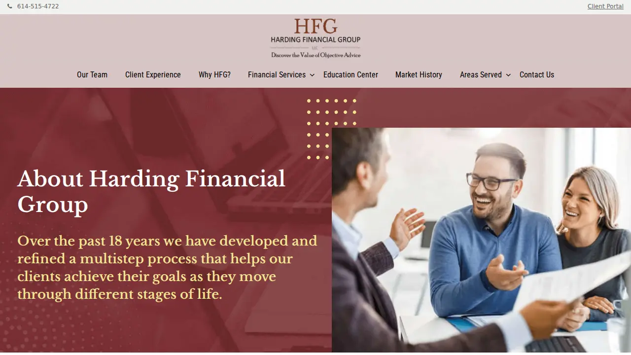 Harding Financial Group page