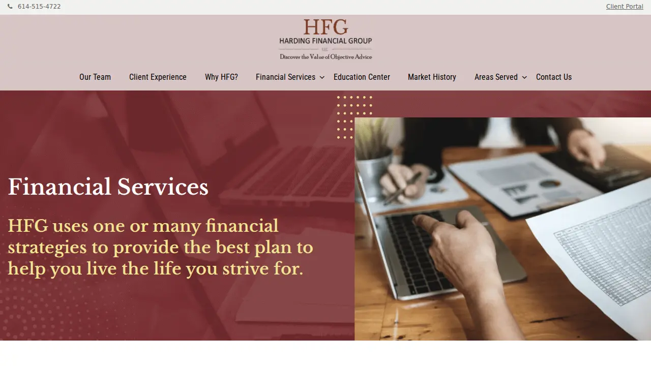 Harding Financial Group page