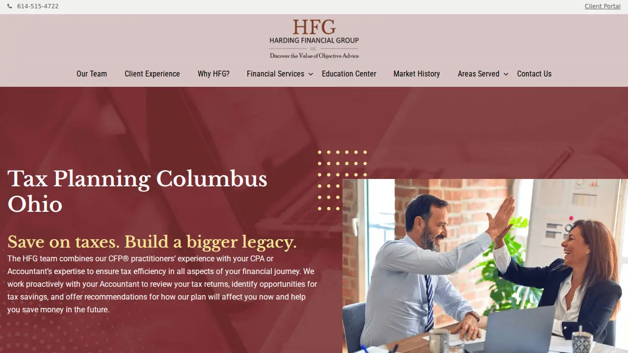 Harding Financial Group page