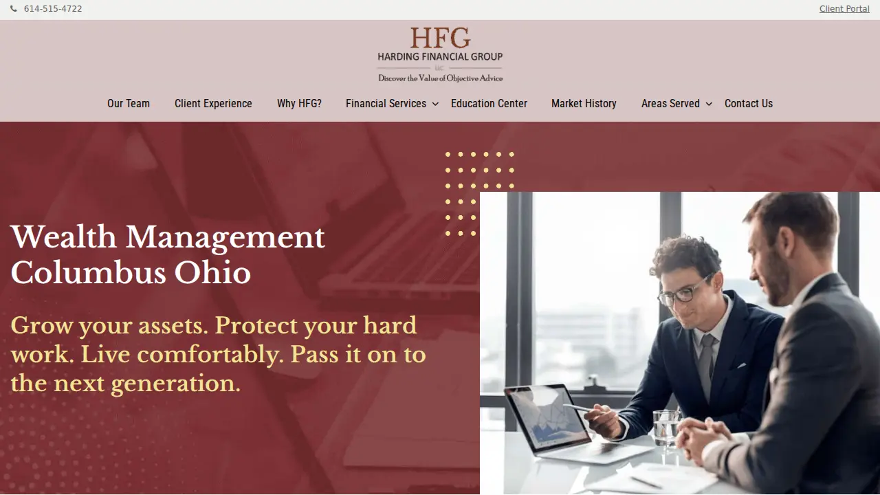Harding Financial Group page