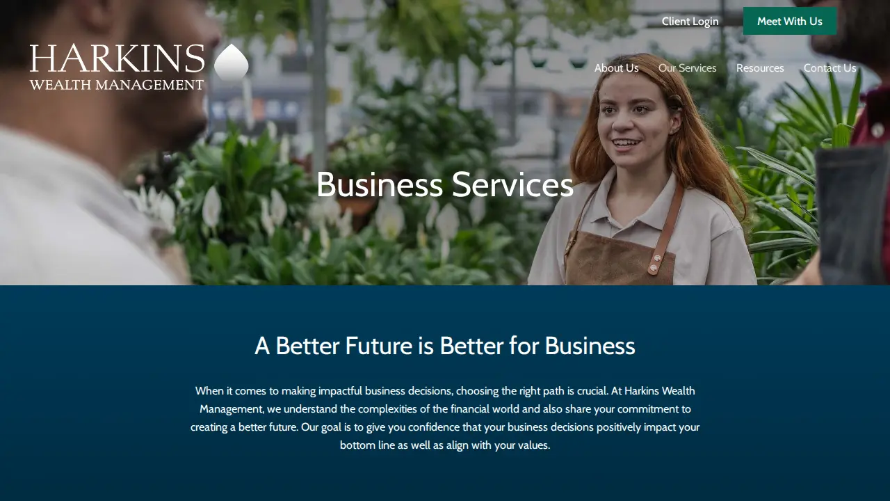 Harkins Wealth Management page