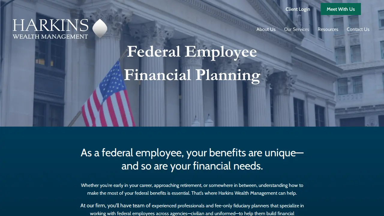 Harkins Wealth Management page
