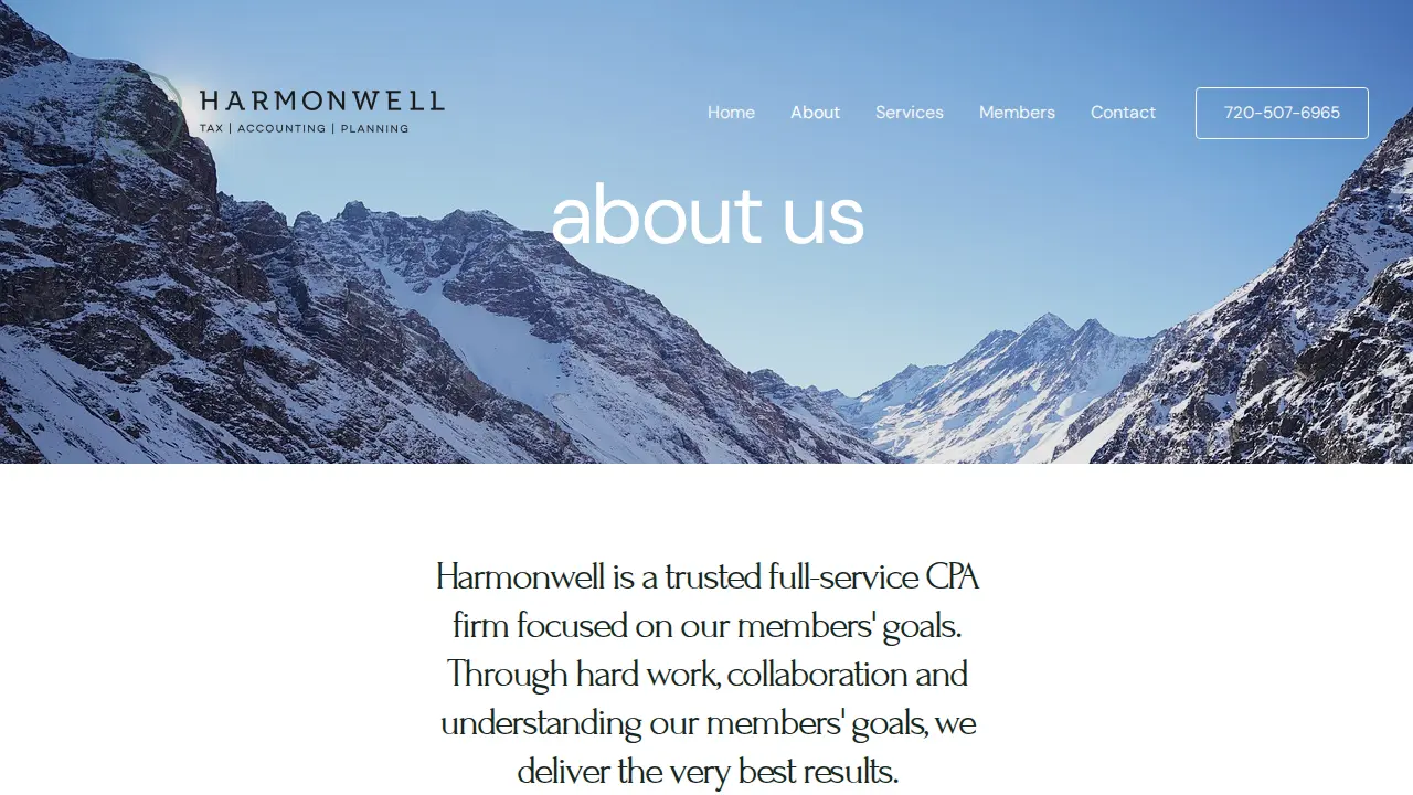 Harmonwell page