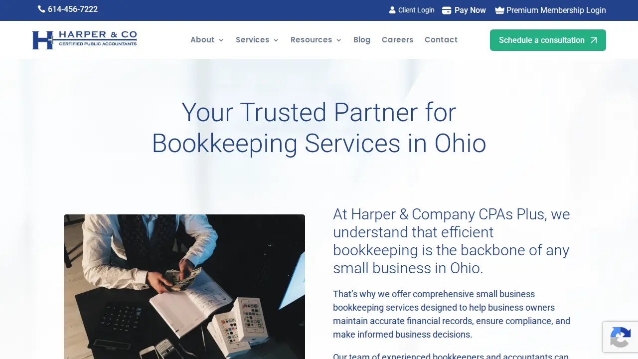 Harper & Company CPA Plus page