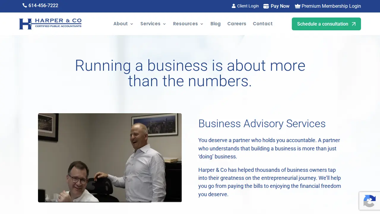 Harper & Company CPA Plus page