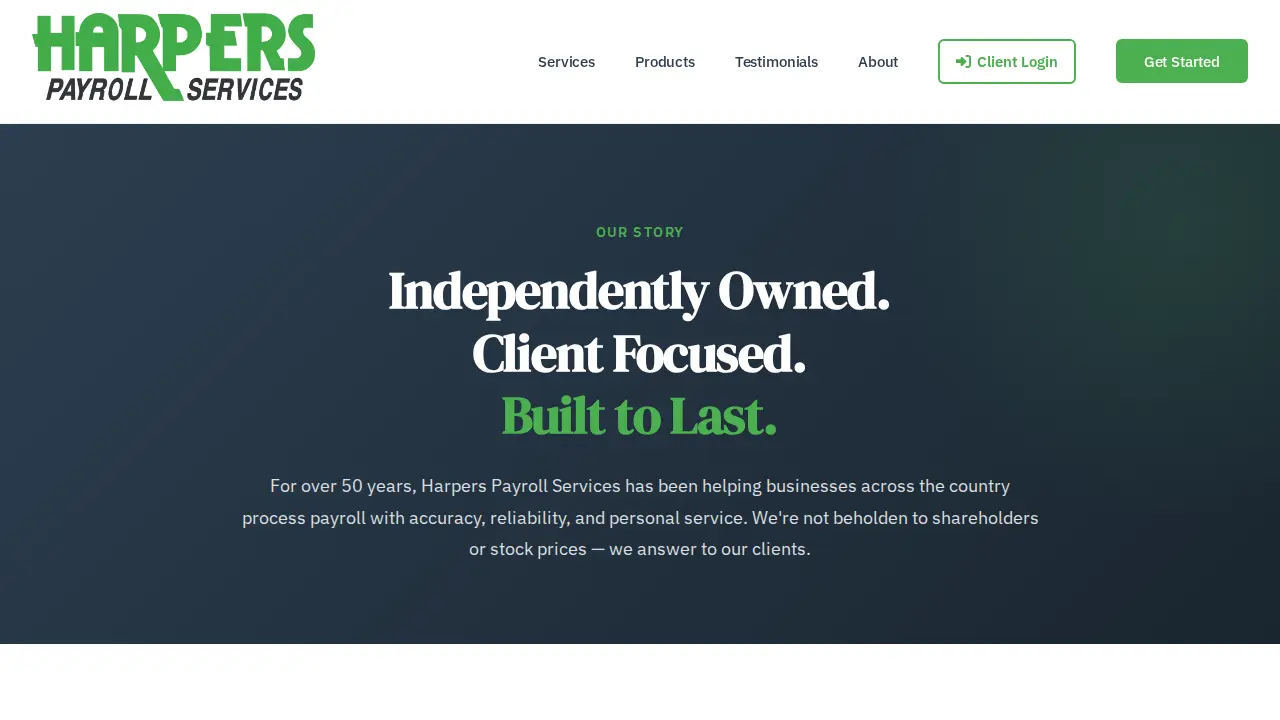 Harpers Payroll Services Inc page