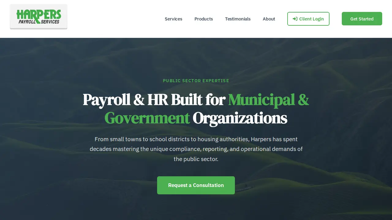 Harpers Payroll Services Inc page