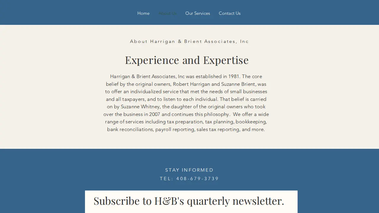 Harrigan & Brient Associates, Inc page