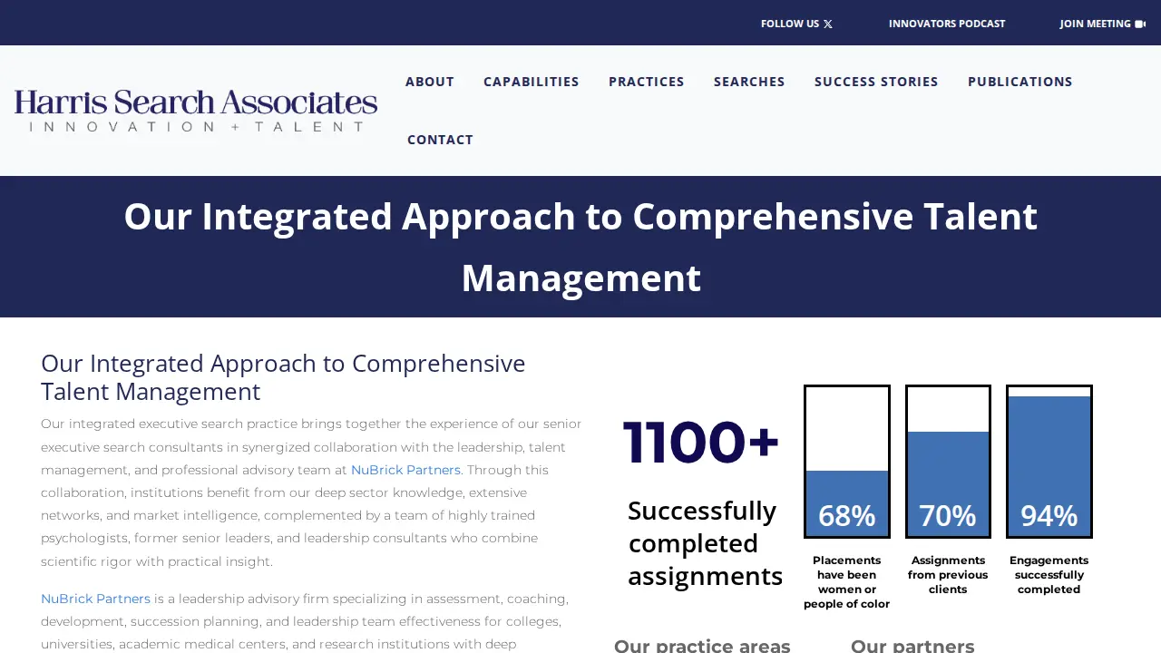 Harris Search Associates page