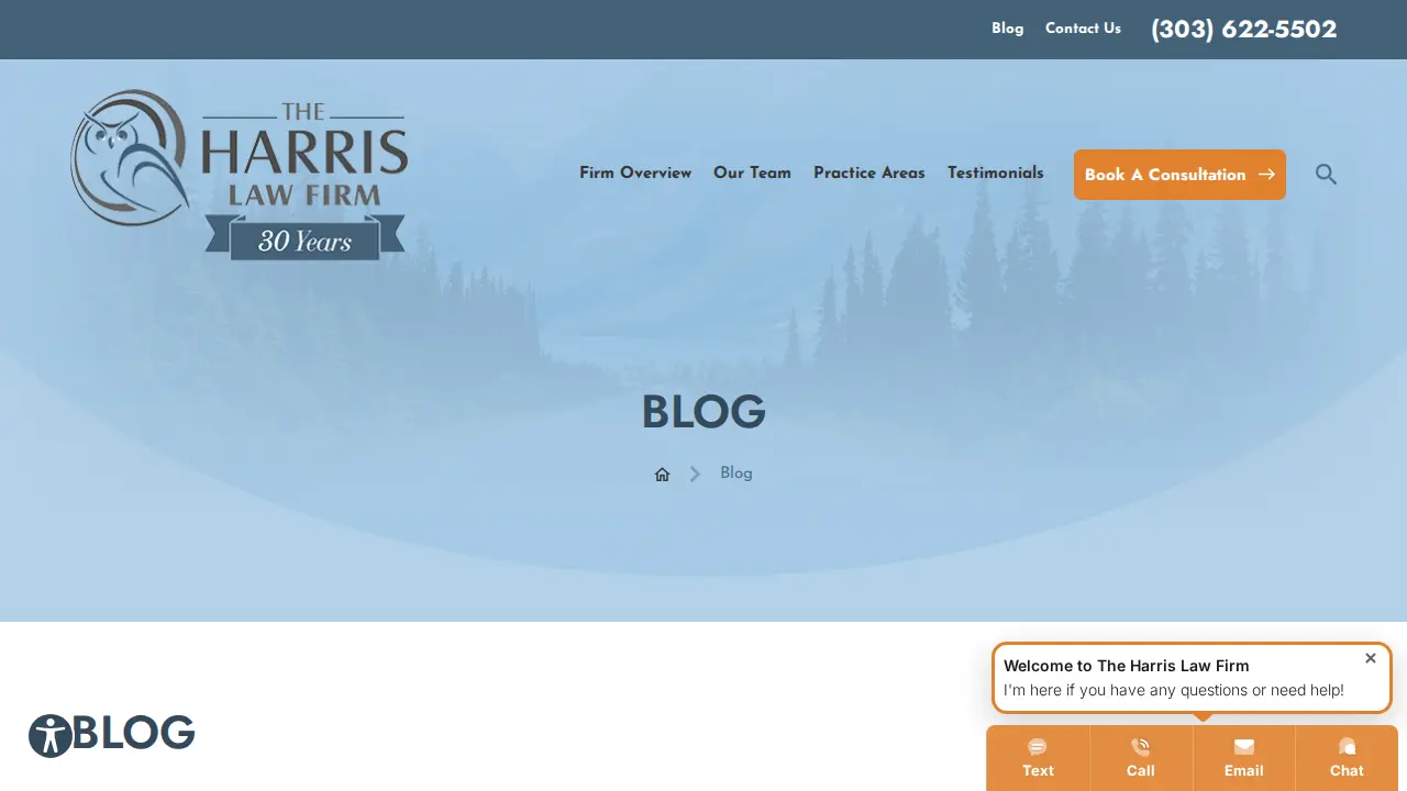 The Harris Law Firm page