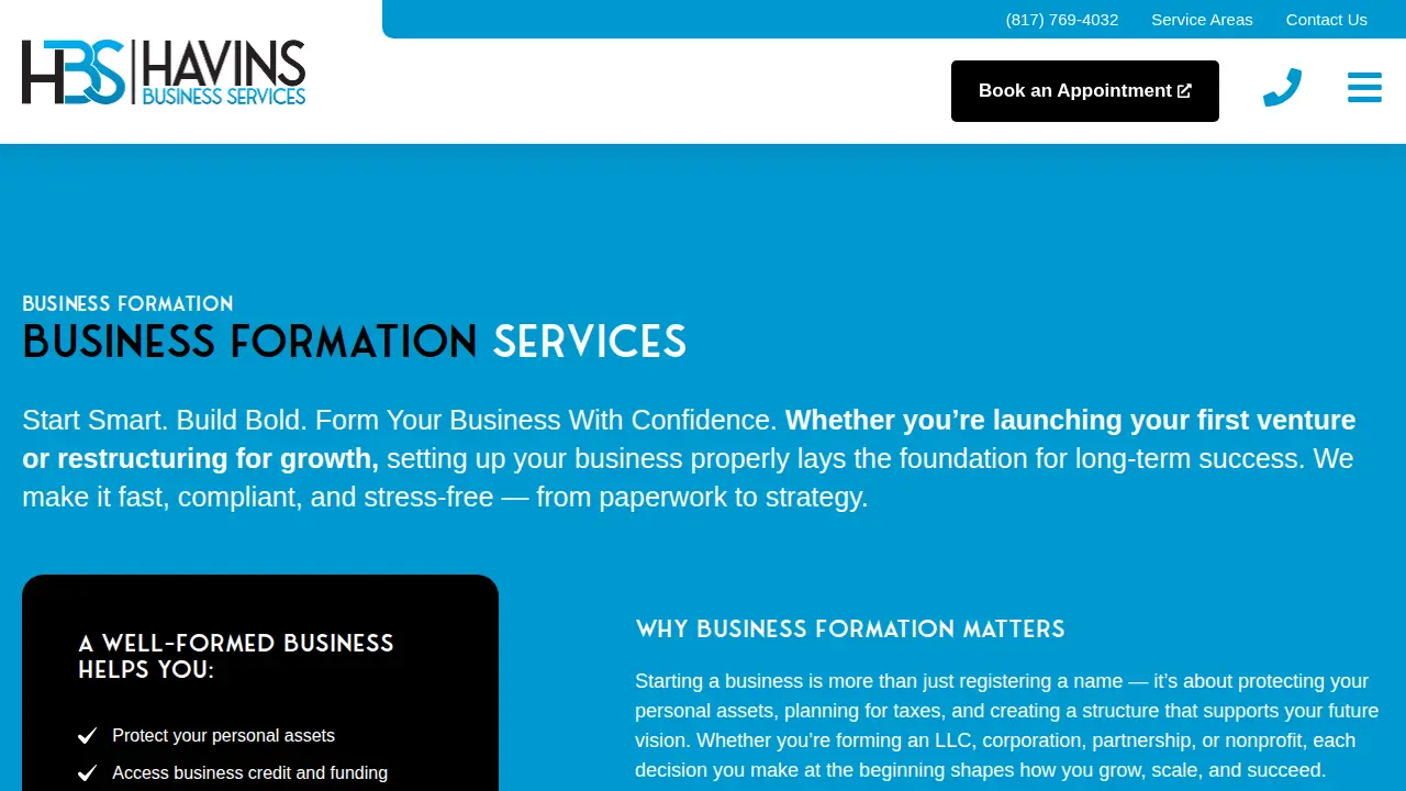 Havins Business Services, LLC page
