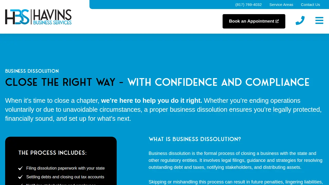 Havins Business Services, LLC page