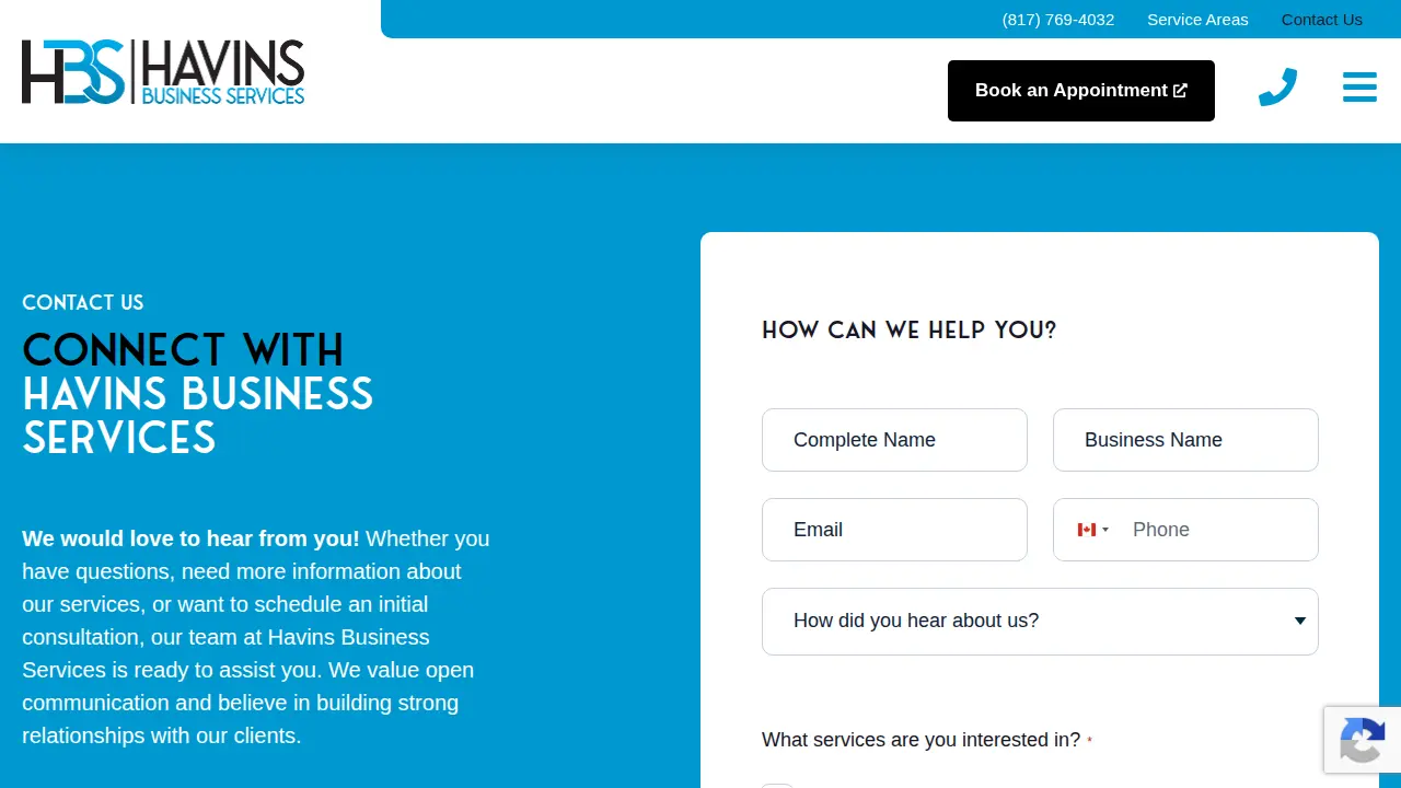 Havins Business Services, LLC page