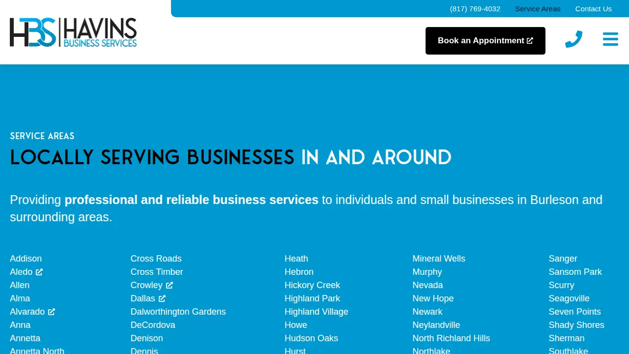 Havins Business Services, LLC page