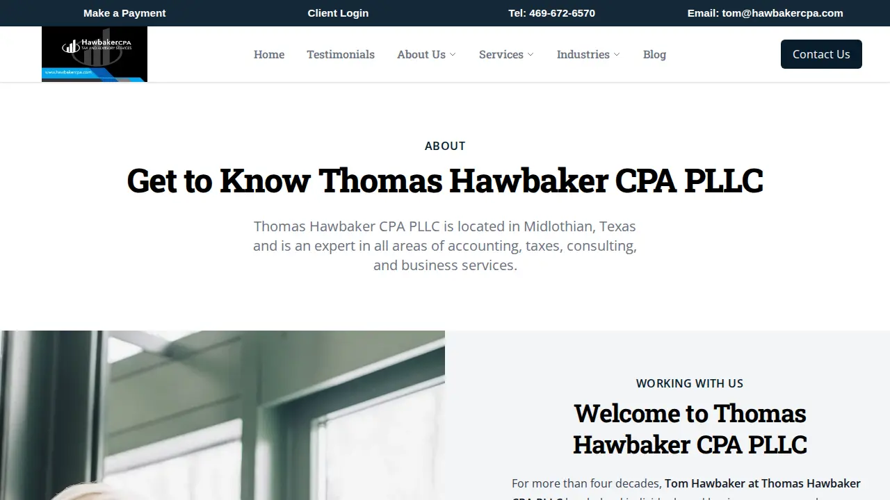 Thomas Hawbaker CPA PLLC page