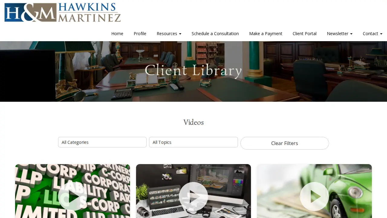 Hawkins & Martinez, EA's, LLC page