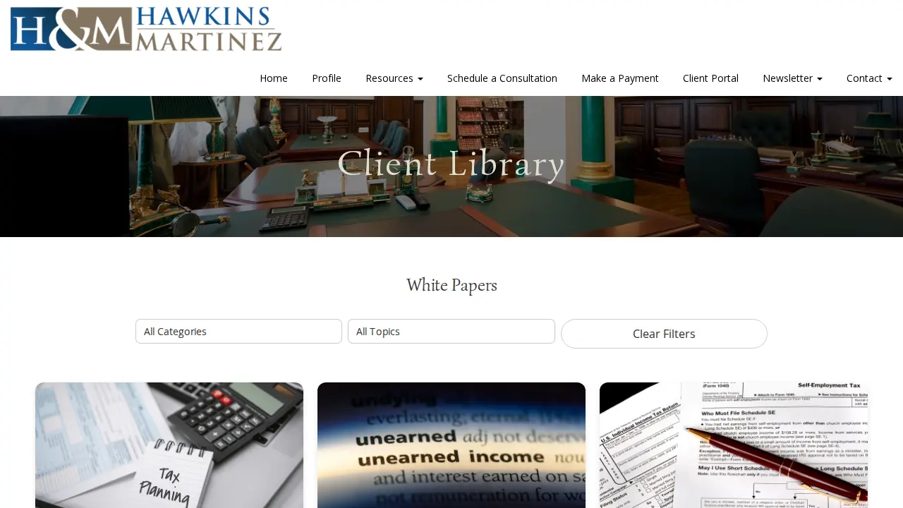 Hawkins & Martinez, EA's, LLC page