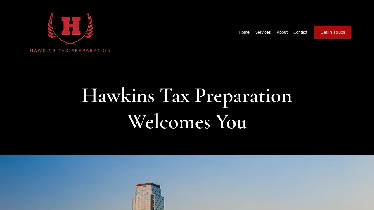 Hawkins Tax Preparation page