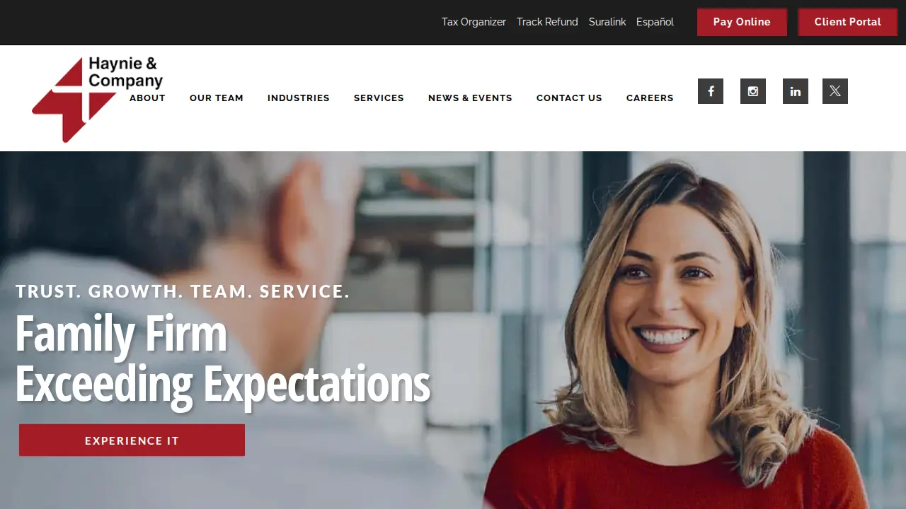 Haynie & Company page