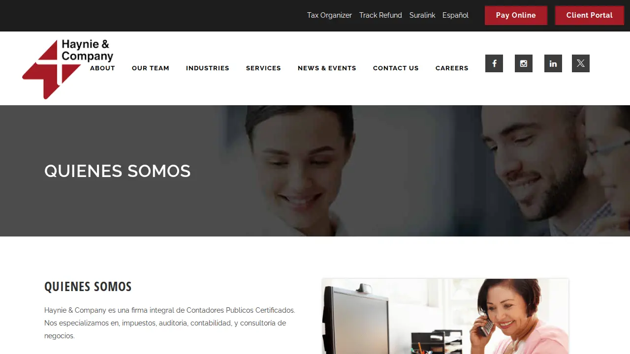 Haynie & Company page
