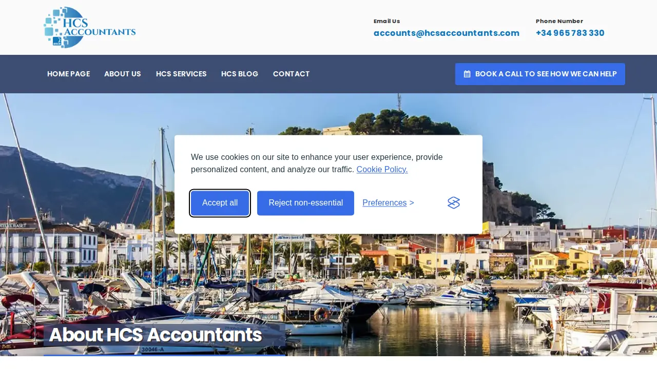 HCS Accountants page
