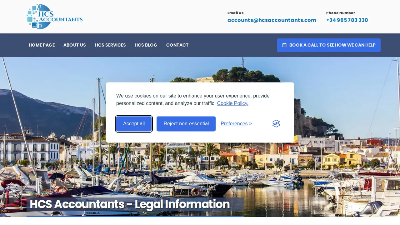 HCS Accountants page
