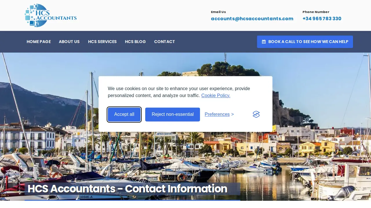HCS Accountants page