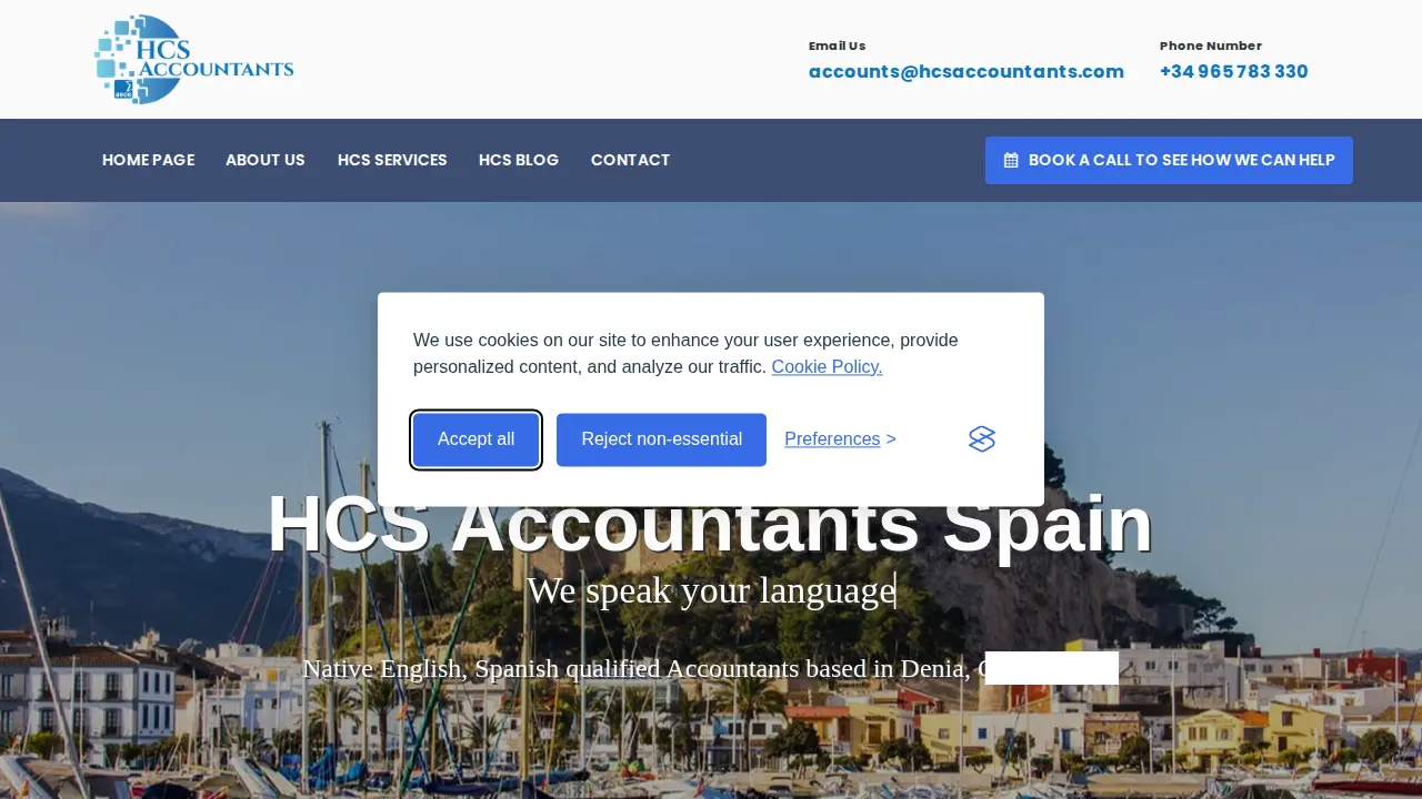 HCS Accountants page