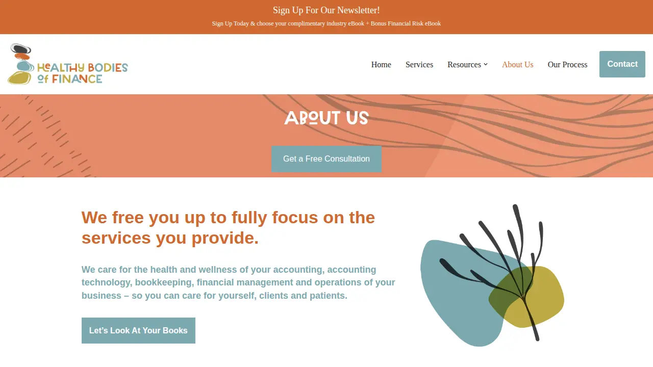 Healthy Bodies of Finance page