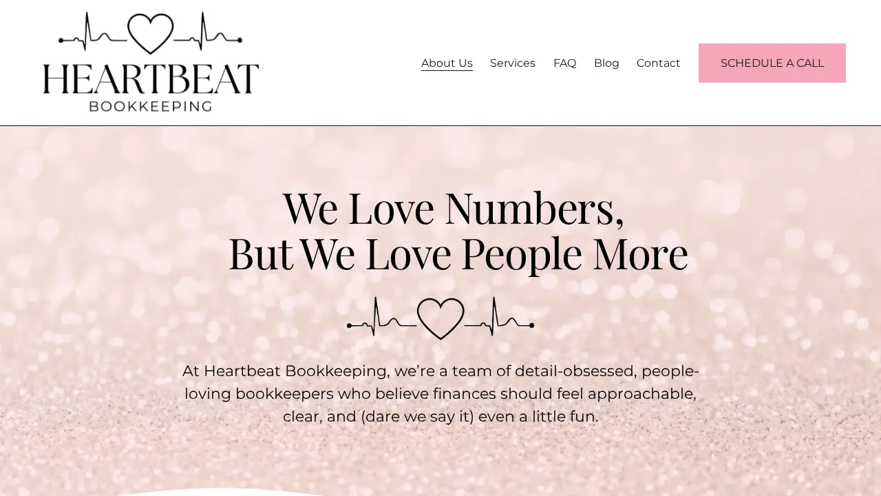 Heartbeat Bookkeeping page