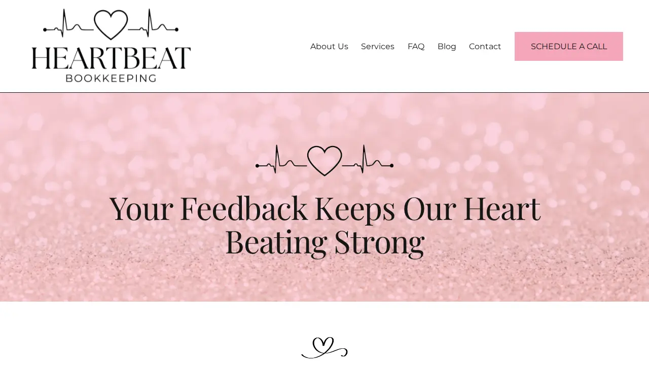 Heartbeat Bookkeeping page