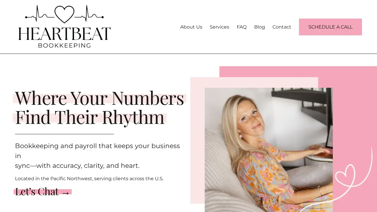 Heartbeat Bookkeeping page