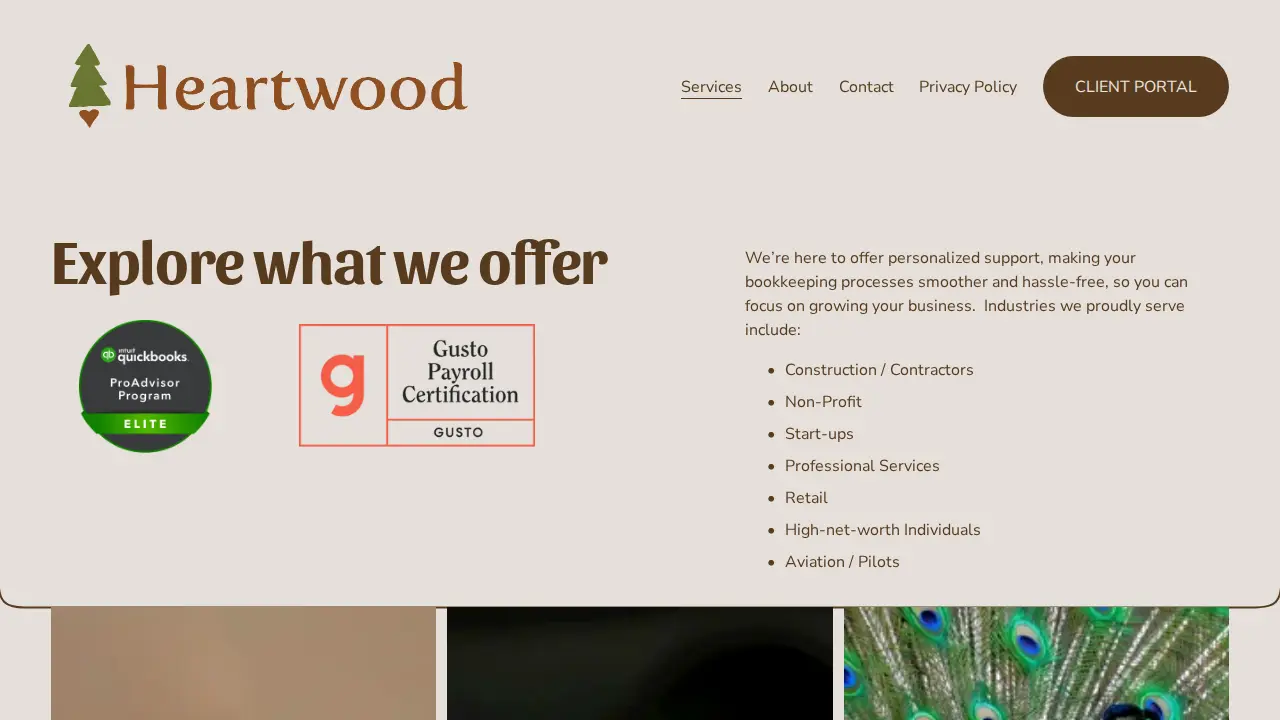 Heartwood Bookkeeping, LLC page