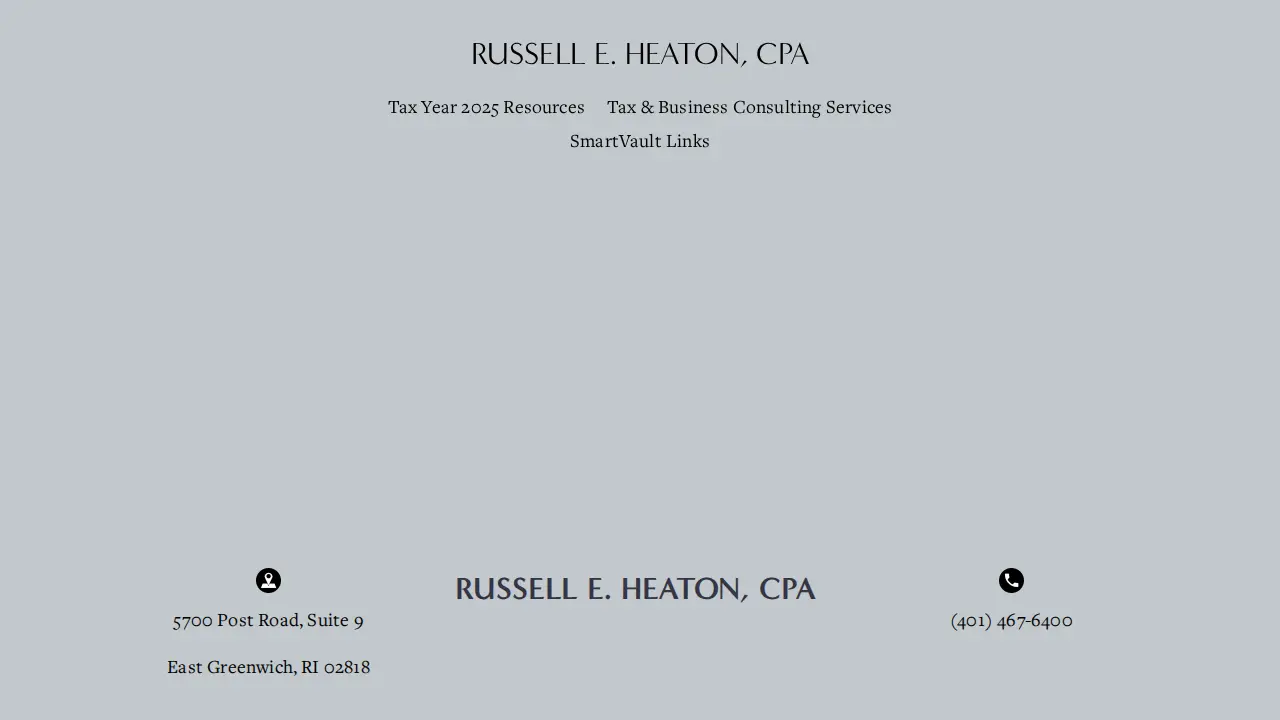 Russell E Heaton CPA page