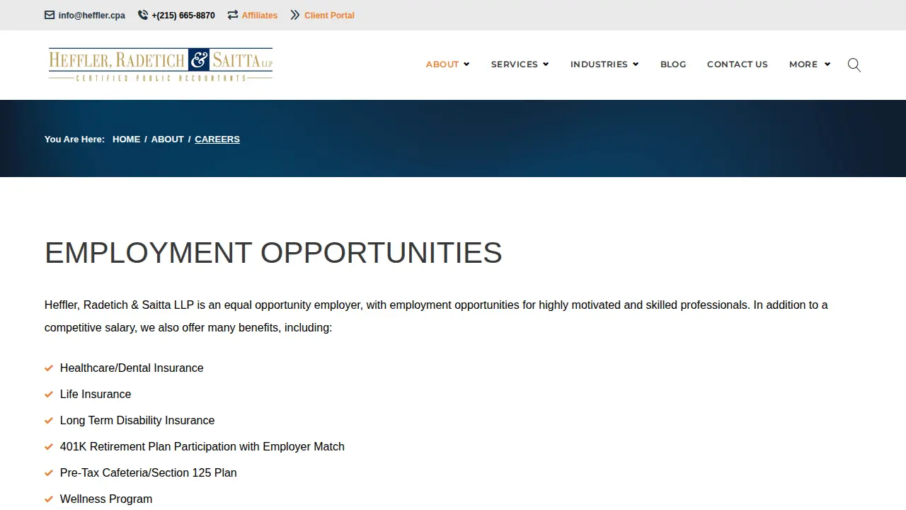 Heffler Radetich & Saitta LLP page