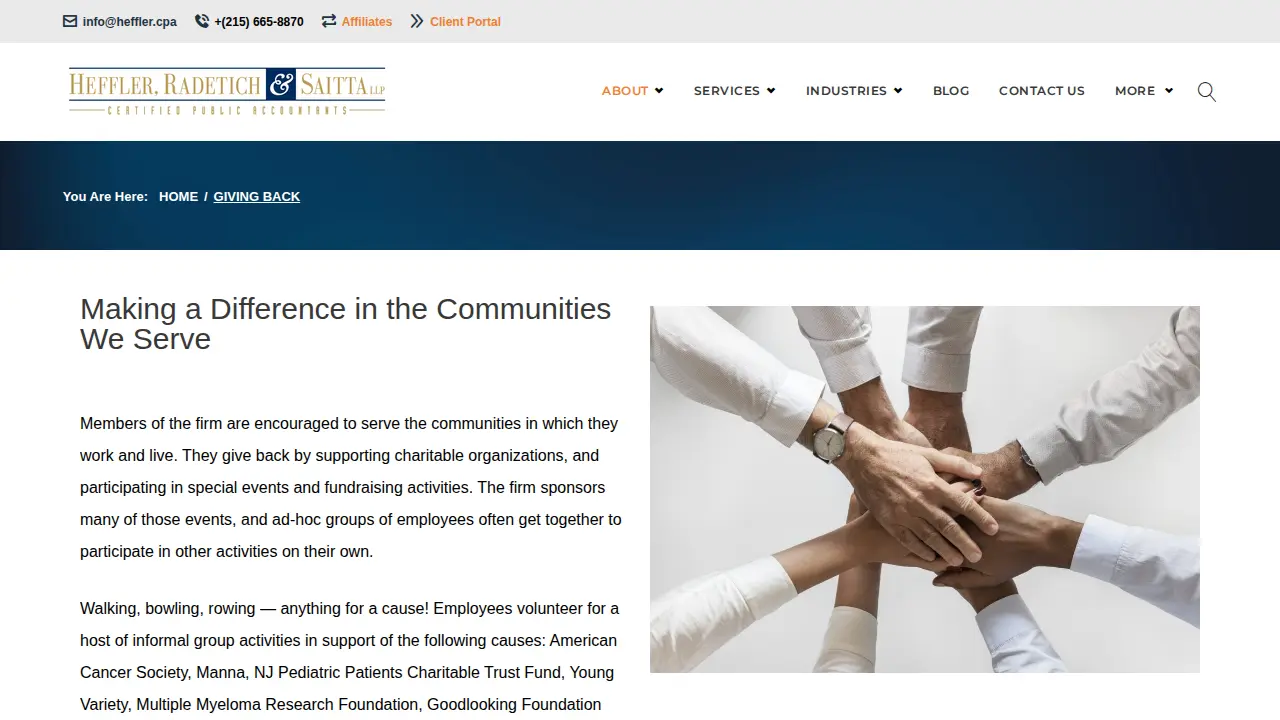 Heffler Radetich & Saitta LLP page