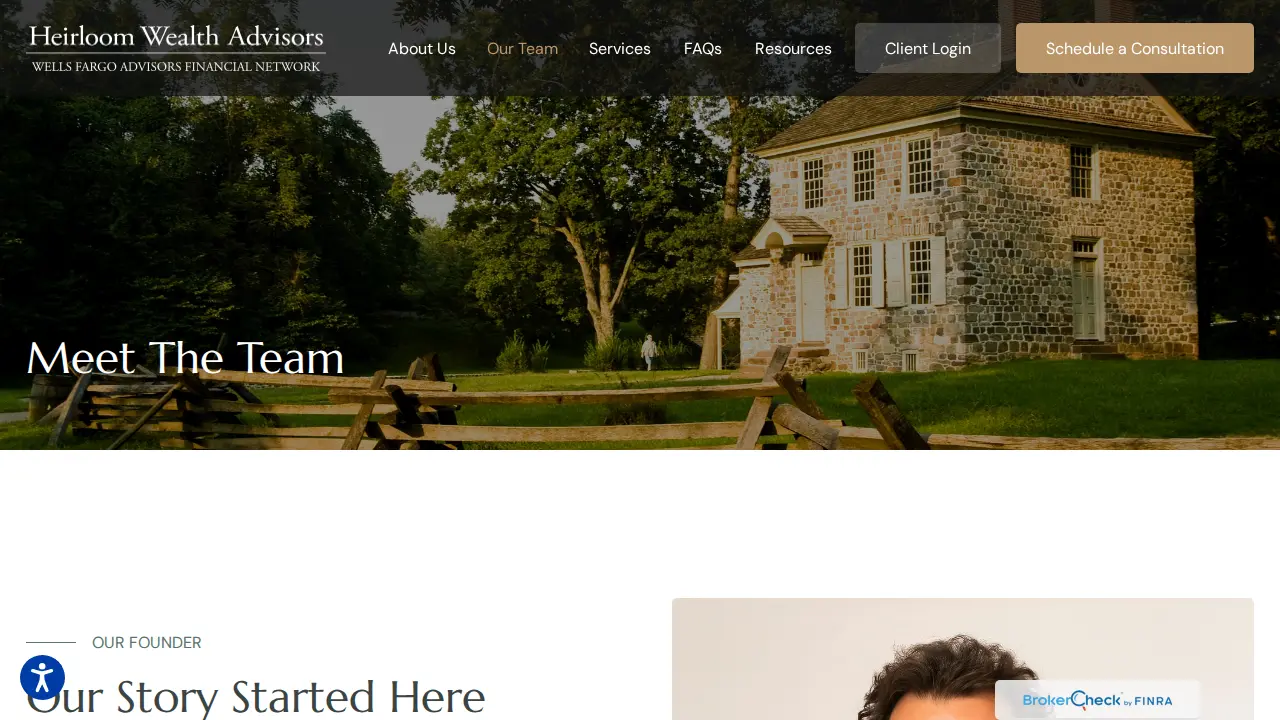Heirloom Wealth Advisors page