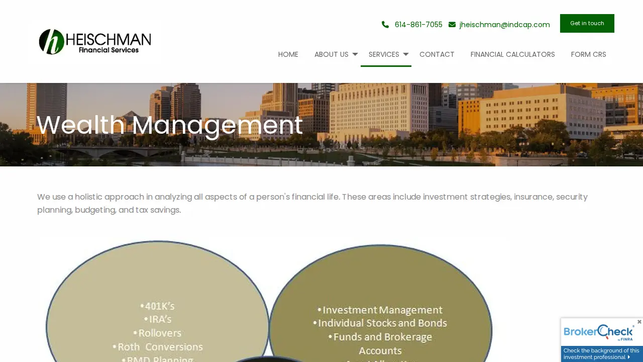 Heischman Financial Services page