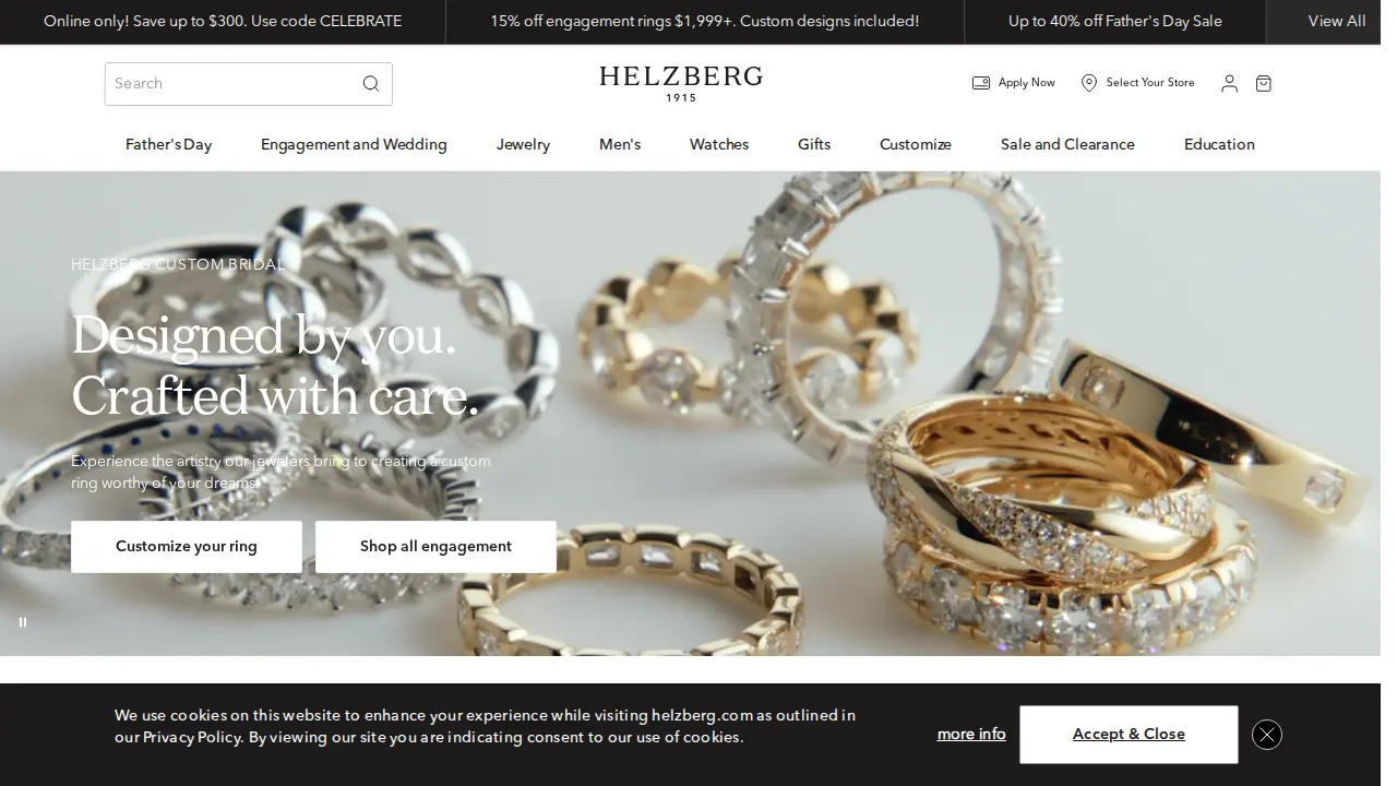 Helzberg Diamonds page