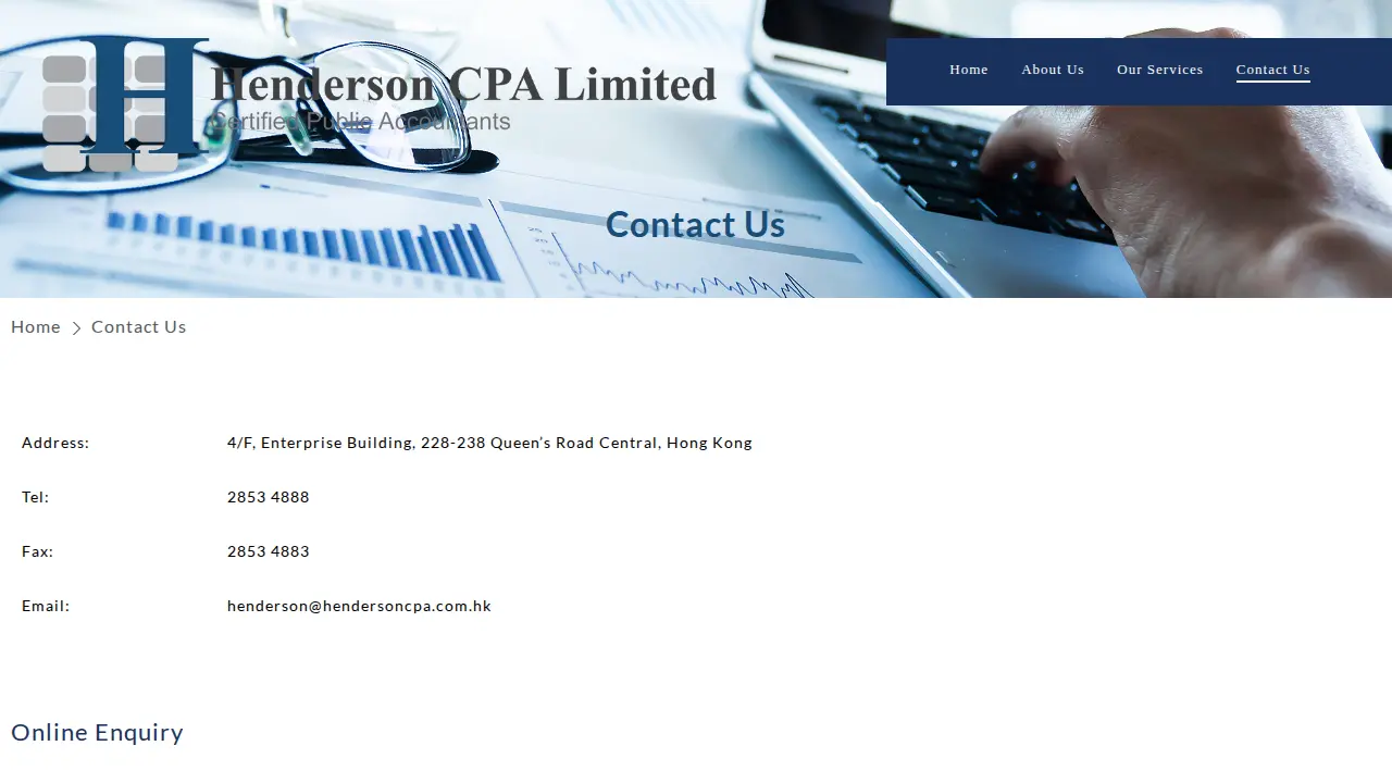 Henderson CPA Limited page