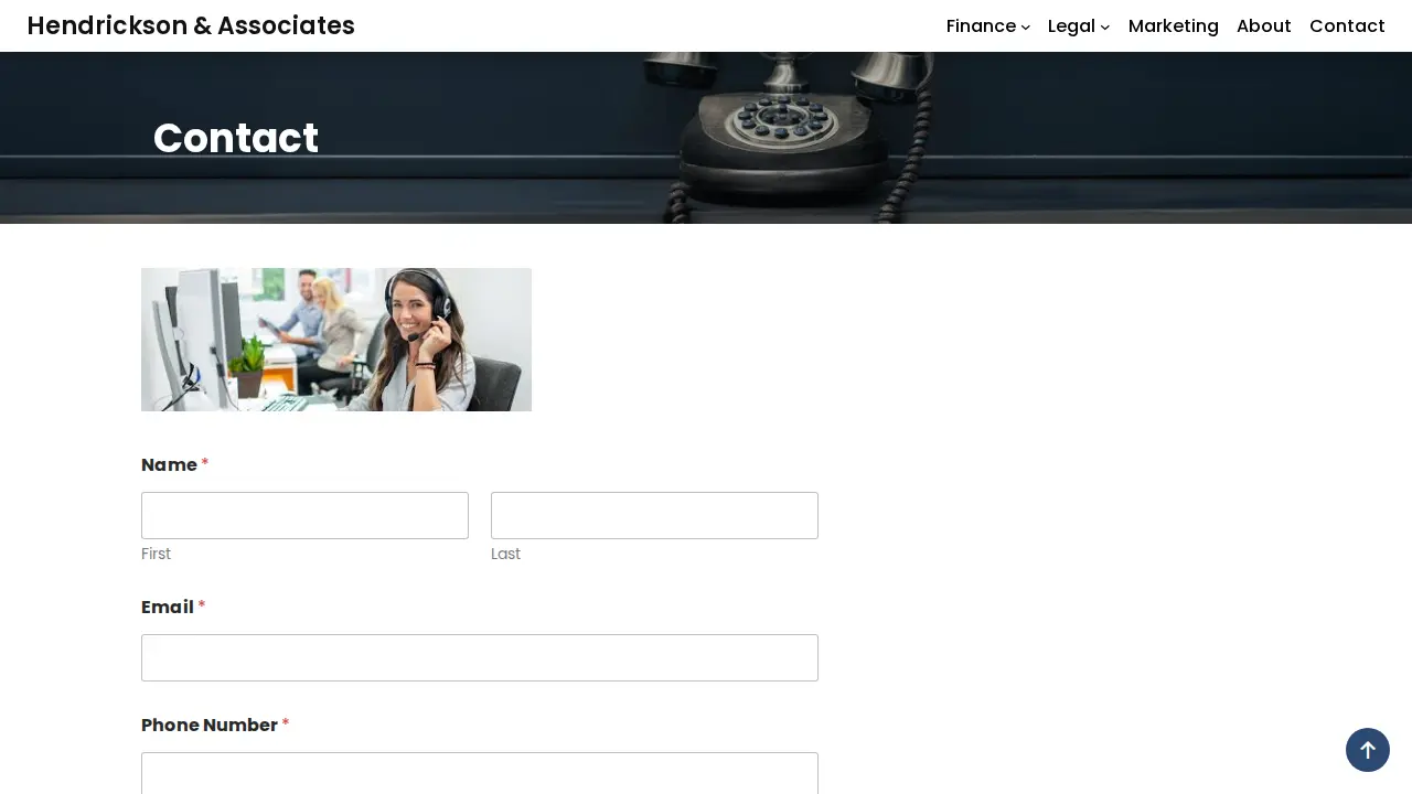 Hendrickson & Associates page